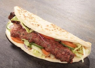 Beef Seekh Kabab Naan Wrap