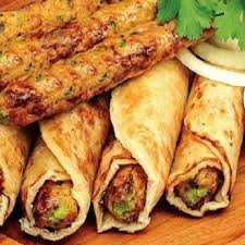 Chicken Seekh Kabab Paratha Wrap