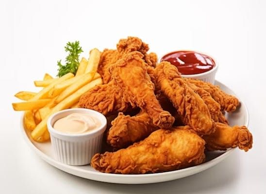 Fried Chicken ( 12 Pcs ) Leg&Thigh With Fries