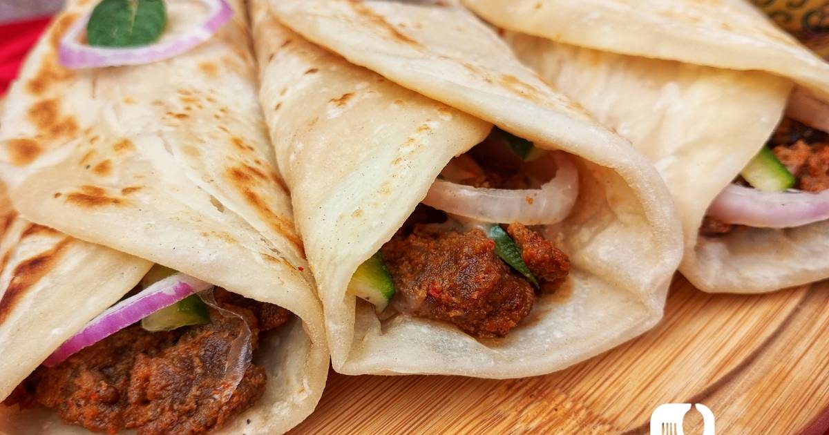 Beef Bihari Boti Paratha Wrap