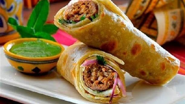 Beef Seekh Kabab Paratha Wrap