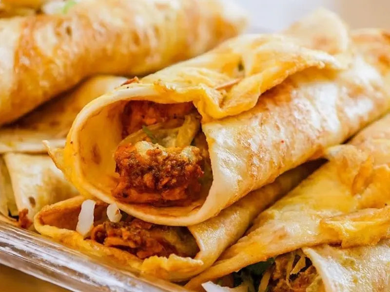 Chicken Tikka Puri Wrap