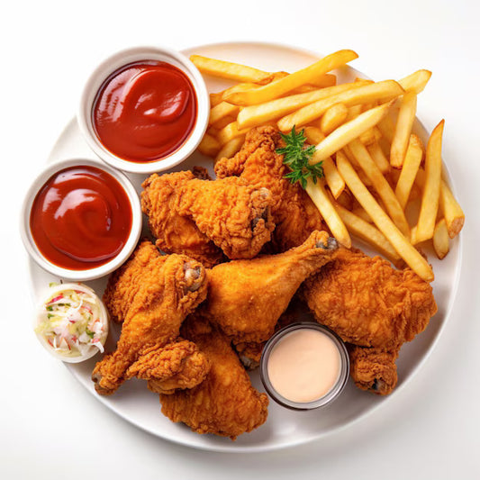 Fried Chicken ( 8 Pcs ) Leg&Thigh  With Fries
