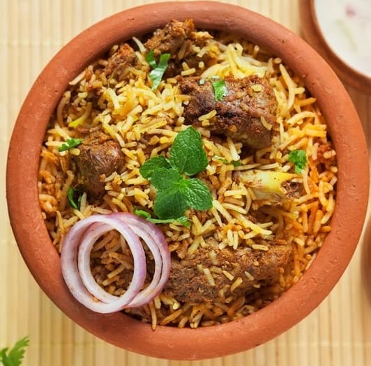 Mutton Handi Aloo Biryani 1-6